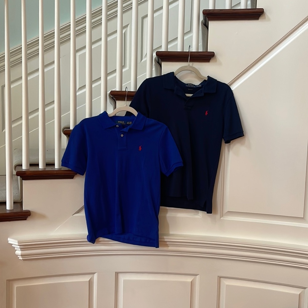 2 Medium Polo Ralph Lauren short sleeved shirts.